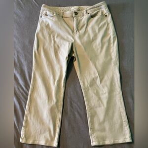 Coldwater Creek Women's Tan Straight Leg Jeans